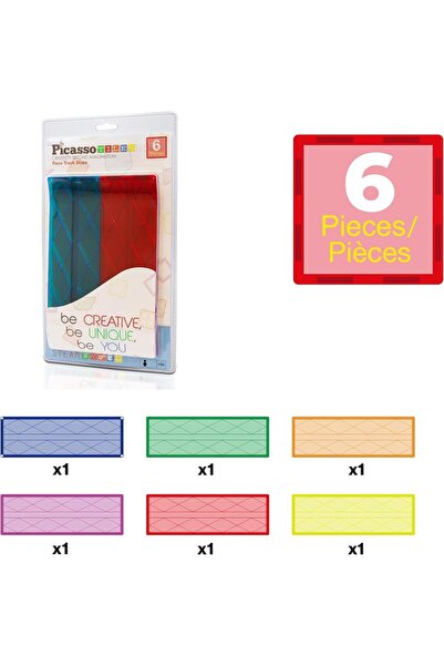 Picasso Magnetic Tiles Slope Race Track 6-pieces