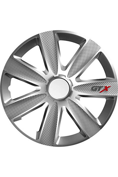 Other Auto Gs Σετ Τάσμων Τροχών Αυτοκινήτου GTX Carbon 13 " 4 τεμάχια Ασημί Κ...
