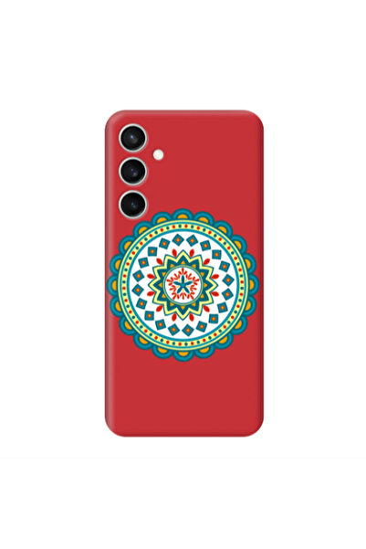 Other Samsung S24 Plus Mandala D11 Red Colored Silicone TPU Θήκη