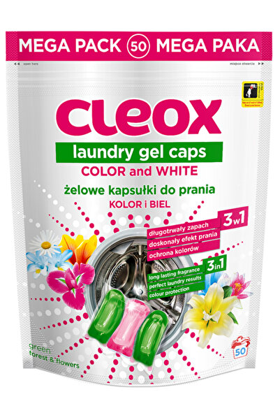 Generic Brand Detergent De Rufe Capsule, Cleox, 50 spalare