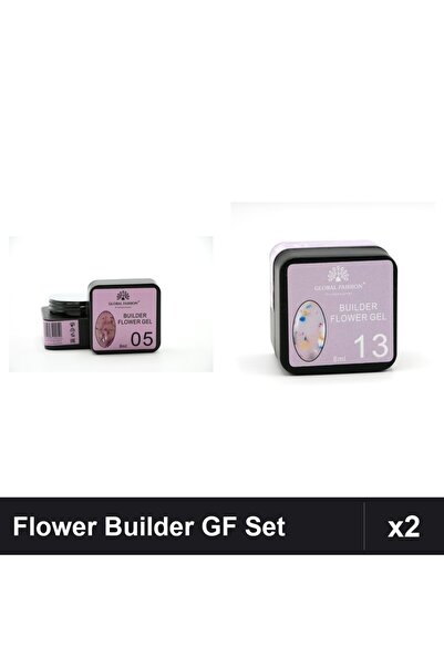 global fashion Set 2 Flower Builder Gel 8ml Nr.05 Nr.13 Constructie Unghii UV