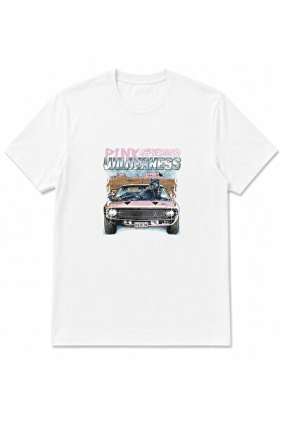 Boi Tricou cu mânecă scurtă, cu decolteu tip crew, cu imprimeu auto