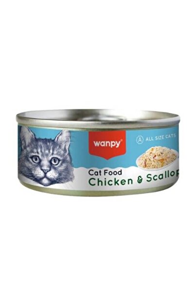 Wand Canned Food with Chicken and Scallop Pieces for Cats 95g