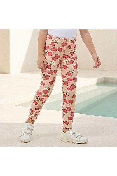 Juniors Leggings with Heart Print