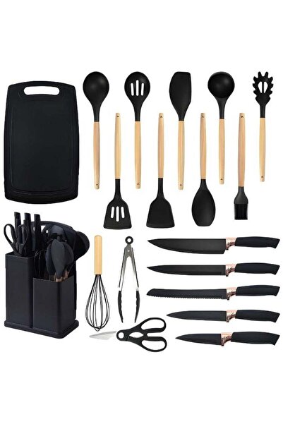 Generic 19-Piece Silicone Kitchen Utensil Set Nonstick Cooking Tools, Stainle...