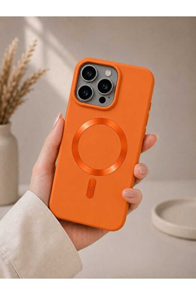 Case I PHONE 16 PRO Turuncu Lensli Kılıf