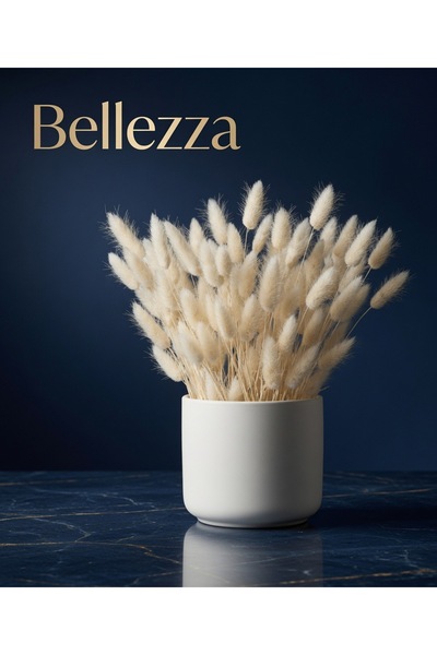 Bellezza Concept Premium Pamuk Otu Buketi - Doğal Kuru Tavşan Kuyruğu Çiçekle...