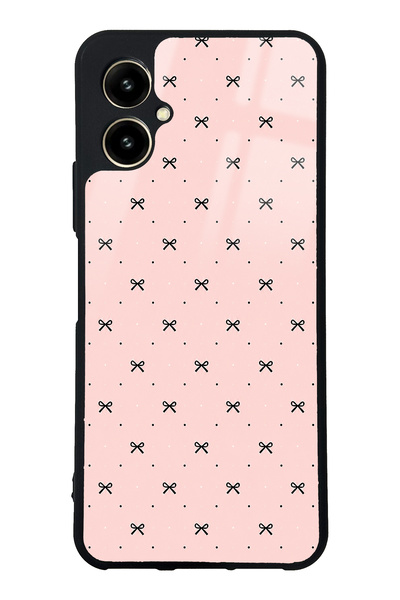 Spoyi Omix X5 Cream Coquette Pattern Tasarımlı Glossy Telefon Kılıfı