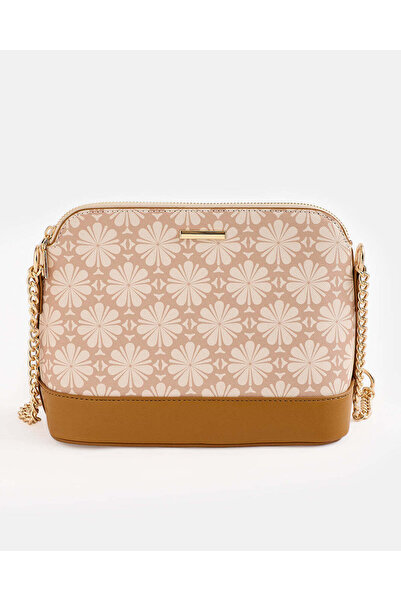 REDTAG Women Beige Printed Cross Body Bag