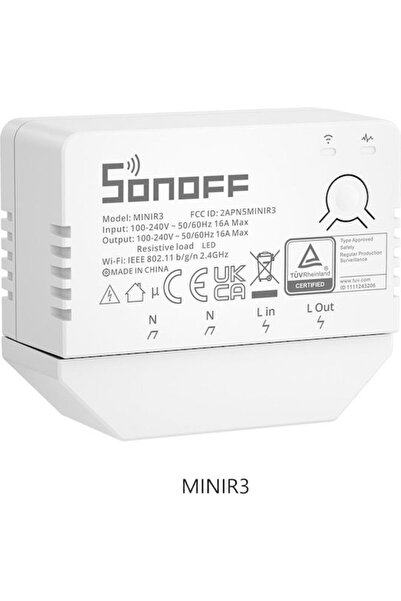 Sonoff MINI R3 Έξυπνος Διακόπτης 1 Κανάλι Wi-Fi Bluetooth & RF 16A