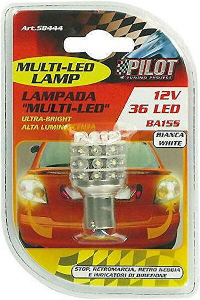Lampa Λάμπες Αυτοκινήτου Πολλαπλών LED P21W-BA15S-1156 LED Λευκό 12V 1 τεμάχιο