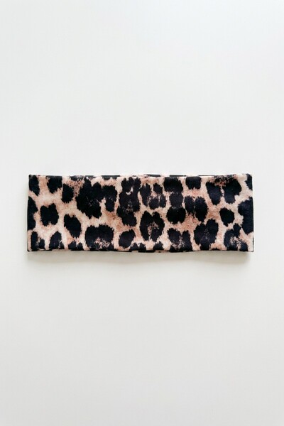 BAHELS Kadın Leopar Desenli Saç Bandı, Bandana