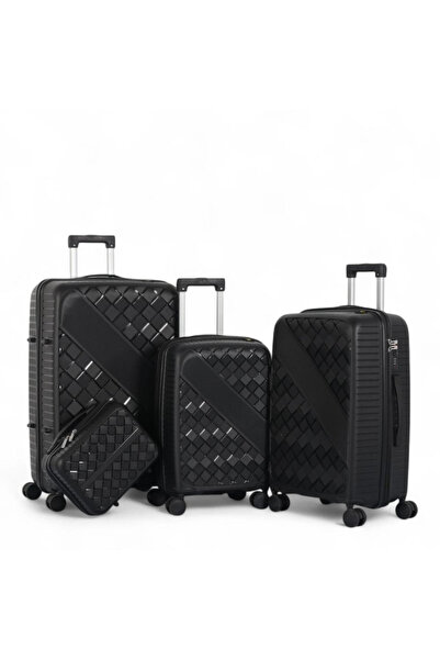 Generic Fashionable Diamond Design Anti Breakage Travel Luggage Set (4 Pcs) -...