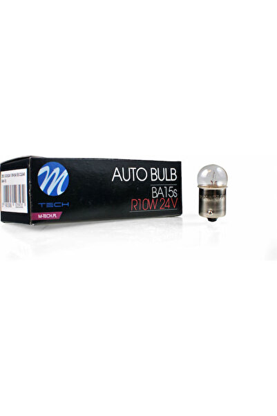 M-TECH Λάμπες Αυτοκινήτου R10W 24V 10W 10 τεμάχια
