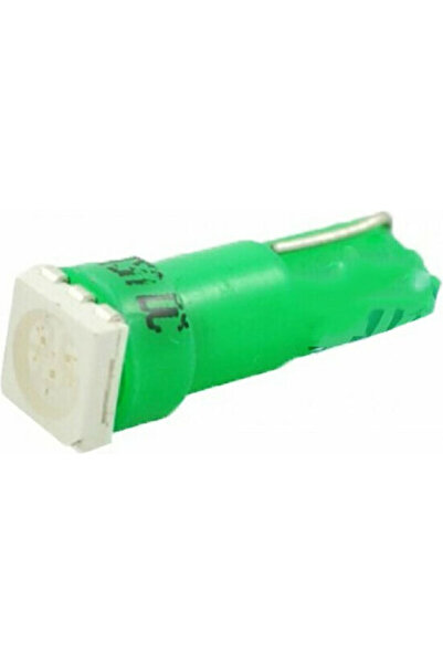 M-TECH Λάμπες Αυτοκινήτου & Μοτοσικλέτας 1 SMD5050 T5 LED Πράσινο 12V 2 τεμάχια