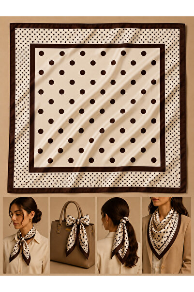 Bandana Patterned Women's Scarf (50X50)
