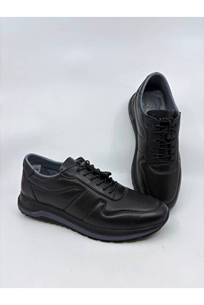 Papuccu Black Men's Leather Shoes