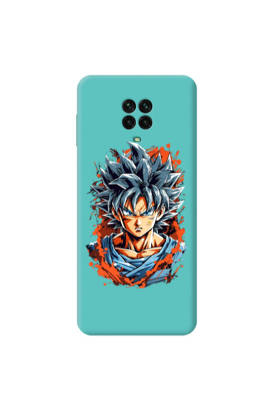 Other Xiaomi Redmi Note 9 Pro Anime Goku Turquoise Colored Silicone TPU Θήκη