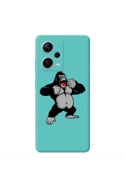 Other Xiaomi Poco X5 Angry Gorilla2 Turquoise Colored Silicone TPU Θήκη