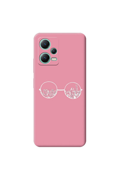 Other Xiaomi Redmi Note 12 Pro 5G Sunglasses Pink Colored Silicone TPU Θήκη