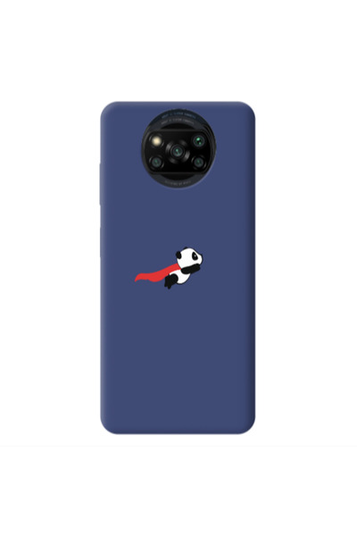 Other Xiaomi Poco X3 /X3 Pro kite flying panda Dark blue Colored Silicone TPU...