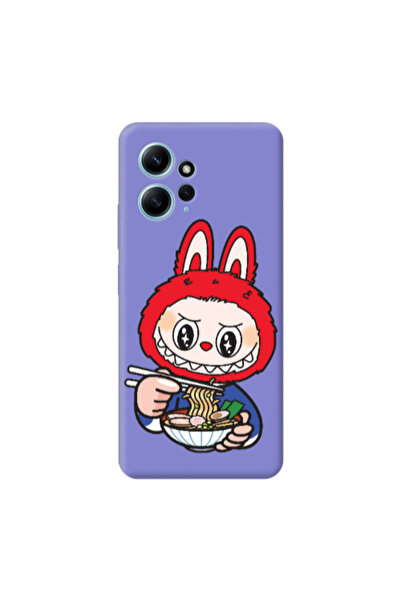 Other Xiaomi Redmi Note 12 4G Labubu 1 Purple Colored Silicone TPU Θήκη