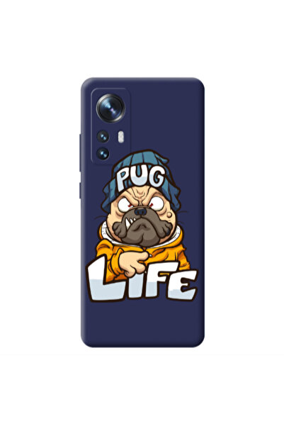 Other Xiaomi Mi 12 Pug Life 2 Dark blue Colored Silicone TPU Θήκη