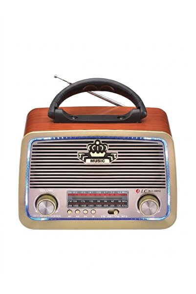 DLC Radio All in One with Unique Classic Design and Top Handle for Easy Porta...