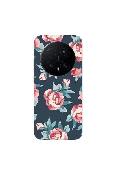 Other Honor Magic 8 Lite Pro Purple roses Transparent Silicone TPU Θήκη