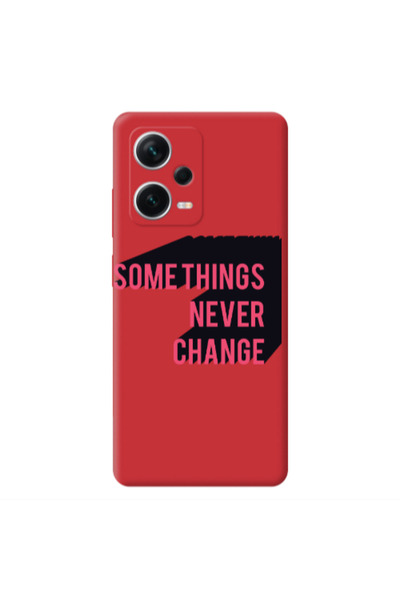 Other Xiaomi Poco X5 Somethings Never Change Red Colored Silicone TPU Θήκη