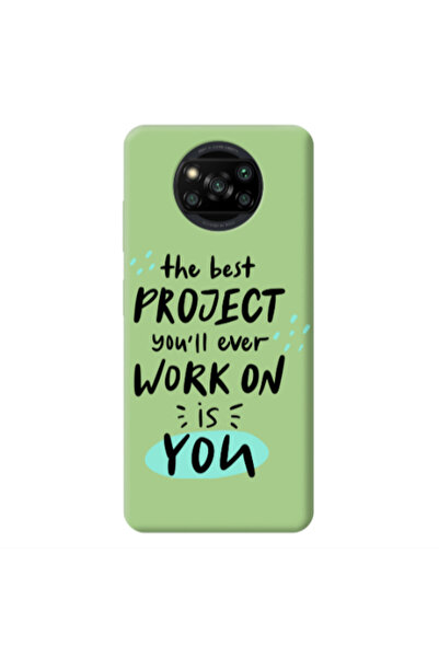 Other Xiaomi Poco X3 /X3 Pro The Best Project Light Green Colored Silicone TP...