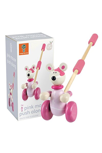 Orange Tree Toys Παιχνίδι ώθησης Ροζ Ποντίκια (FSC) ® )