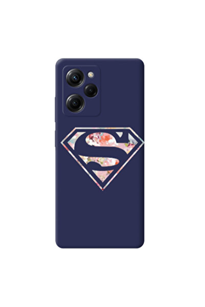 Other Xiaomi Poco X5 Pro Superman logo Dark blue Colored Silicone TPU Θήκη