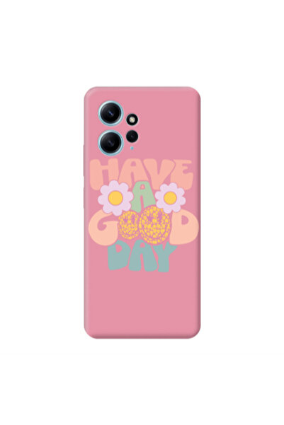 Other Xiaomi Redmi Note 12 4G Have A Good day Pink Colored Silicone TPU Θήκη