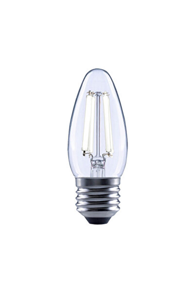 OEM Bec LED variabil Flair E27 6W 806 lumeni, glob clar lumânare, lumină neutră