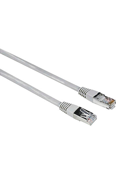OEM Cablu rețea date STP Cat 5e Hama 10m gri, incl. mufe RJ45