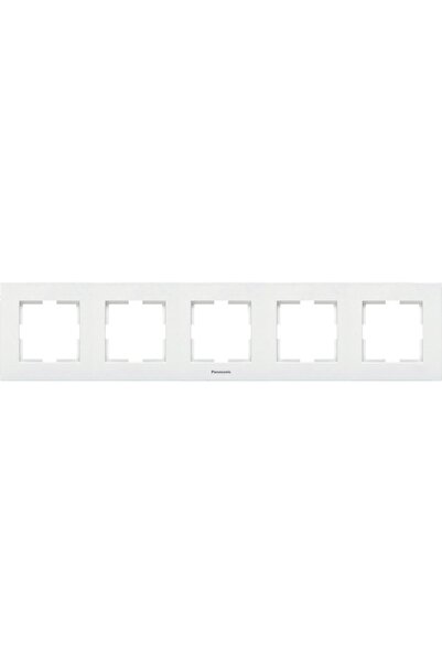 OEM Panasonic Karre Plus 5-way switch frame, horizontal mounting, white