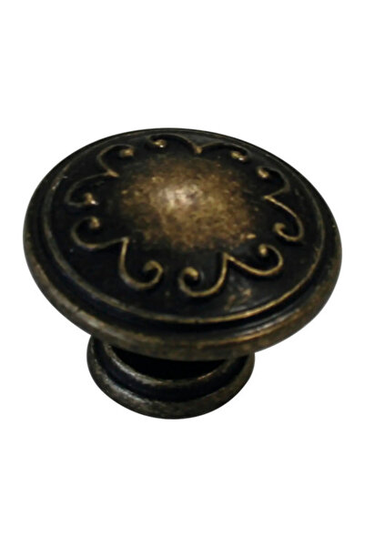 OEM Buton pentru mobilă Ø32mm, metal zamac brunat