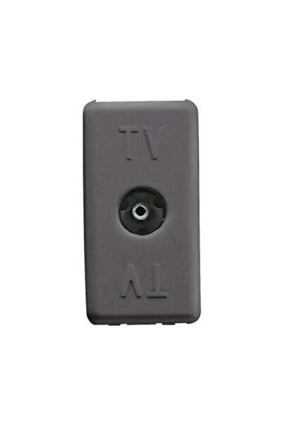 OEM Gewiss System τελική πρίζα τηλεόρασης, 1 μονάδα, μαύρο