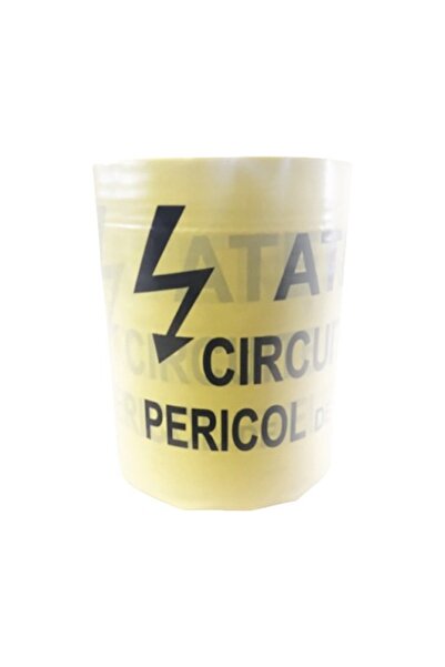 OEM Bandă de avertizare & delimitare „CIRCUITE ELECTRICE” 200mm x 200m, din p...