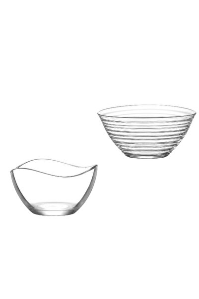 Altijara Vira Glass Jam Bowl Set of 6 Small Size 65 ml Deep Glass Soup Bowl S...