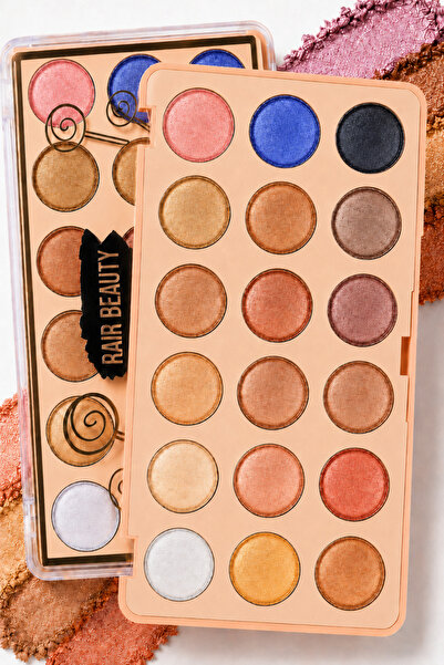 RAİR BEAUTY 18-Piece Highly Pigmented Shimmering Eyeshadow Palette No. 01