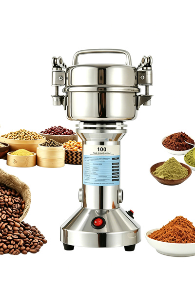 LAC LAICHY Grain Mill Grinder,100g Stainless Steel 750w Electric Dry Spice Fl...
