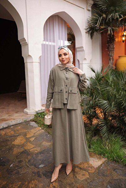 Bwest Linen Suit - Khaki