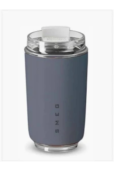 Origial Smeg Travel Coffee Mug, 240ml Insulated Beverage Cup With Leakproof L...