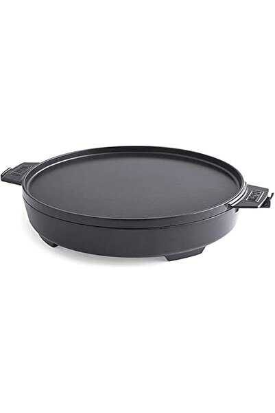 WEBER 2-in-1 Dutch Oven, 6.8 Liters, Grey