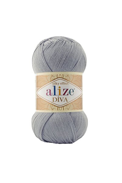 Alize Diva 355 - Gümüş Gri