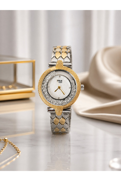 Polo Louis Women's Wristwatch with Rotating Stone Detail