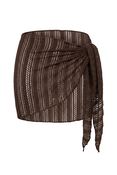AQUELLA Textured Brown Pareo
