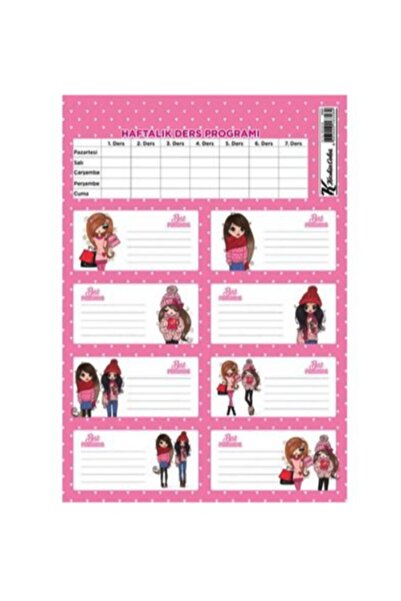 KESKİN COLOR Friends Sticker 3 Sheets 24 Units - 2 Units